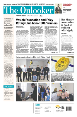 Vosloh Foundation and Foley Rotary Club Honor 2017 Winners