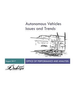Autonomous Vehicles Issues and Trends