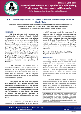 CNC Coding Using Siemens 810D Control System For