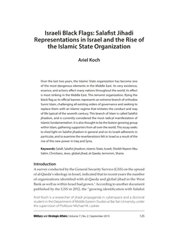 Israeli Black Flags: Salafist Jihadi Representations in Israel And