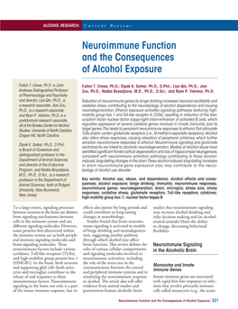 Current Reviews Alcohol and the Immune System