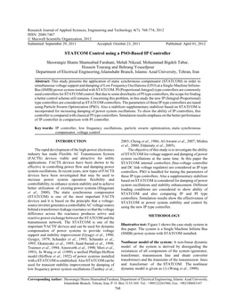 STATCOM Control Using a PSO-Based IP Controller