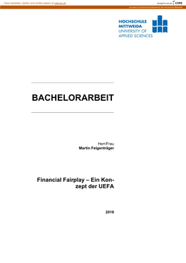 Bachelorarbeit