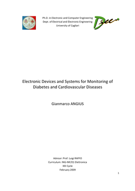 Electronic Devices and Systems for Monitoring of Diabetes and Cardiovascular Diseases