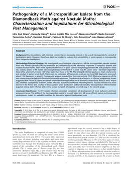 Characterization and Implications for Microbiological Pest Management