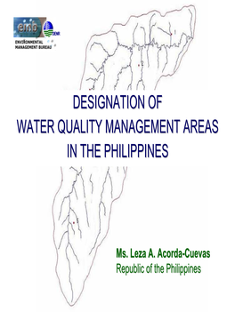 Meycauayan-Marilao-Obando River System WQMA (Based on NWRB Recommendation) 2