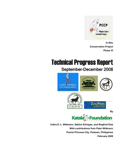 Technical Progress Report September-December 2008