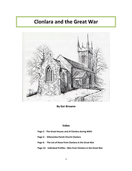 Clonlara and the Great War