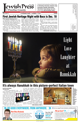 Light Love Laughter at Hanukkah
