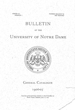 1906/1907 Bulletin: General Catalogue (3-1)