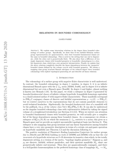 Relations in Bounded Cohomology