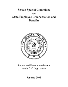 Senate Special Committee on State Employee Compensation and Benefits