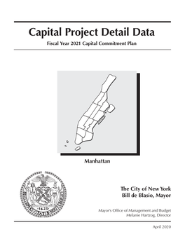 FY 2021 Executive Budget Capital Project Detail