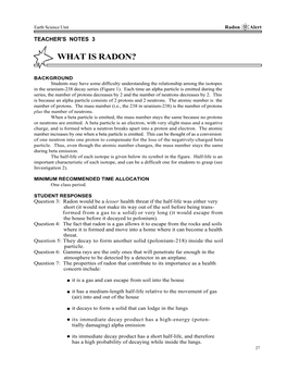 What Is Radon? • • •