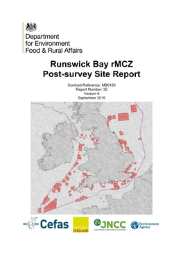 Runswick Bay Rmcz Post-Survey Site Report