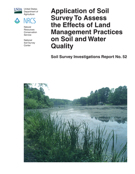 Application of Soil Survey to Assess the Effects of Land Management Practices on Soil and Water Quality