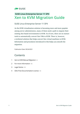 Xen to KVM Migration Guide