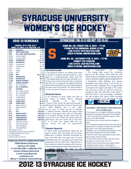 Women's Ice Hockey