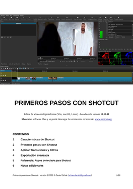 Primeros Pasos Con Shotcut