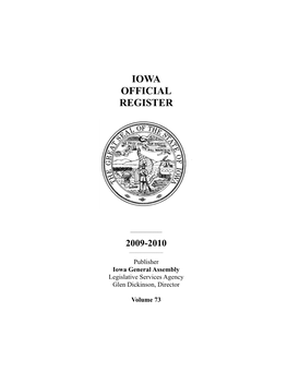 Iowa Official Register