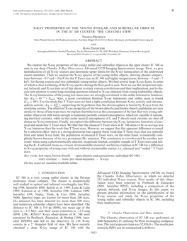 X-Ray Properties of the Young Stellar And