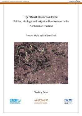 Politics, Ideology and Irrigation Development in The
