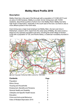 Maltby Ward Profile 2019