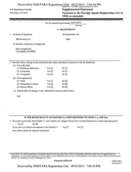 Received by NSD/FARA Registration Unit 06/25/2013 7:04:18 PM OMB NO