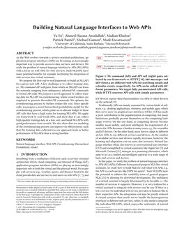 Building Natural Language Interfaces to Web Apis