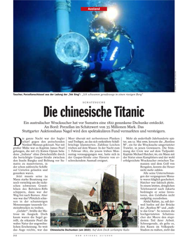 Die Chinesische Titanic Ein Australischer Wracksucher Hat Vor Sumatra Eine 1822 Gesunkene Dschunke Entdeckt