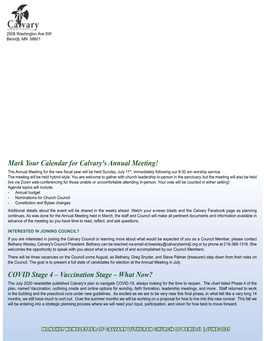 June 2021 Newsletter (COVID Edition).Indd