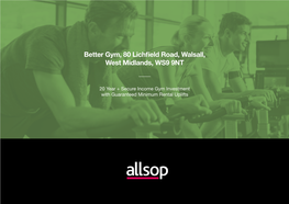 Better Gym, 80 Lichfield Road, Walsall, West Midlands, WS9 9NT