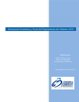 Documento Económico Y Social Del Departamento Del Atlántico 2018