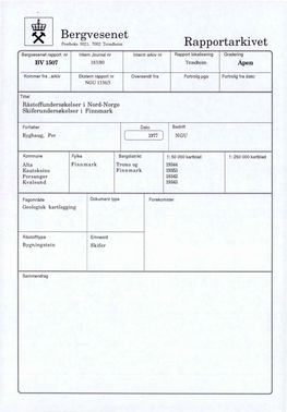 Bergvesenet Rapportarkivet