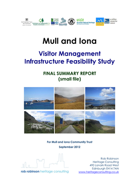Visitor Management Infrastructure Feasibility Study