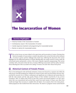 The Incarceration of Women