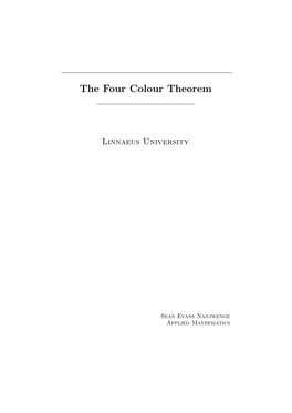 The Four Colour Theorem