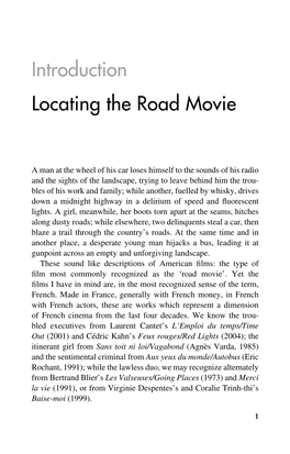 Introduction Locating the Road Movie