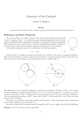 Geometry of the Cardioid