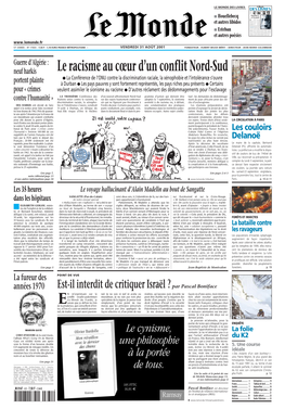 LE MONDE/PAGES<UNE>