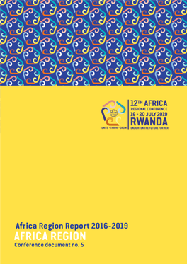 Africa Region Report 2016-2019 AFRICA REGION Conference Document No
