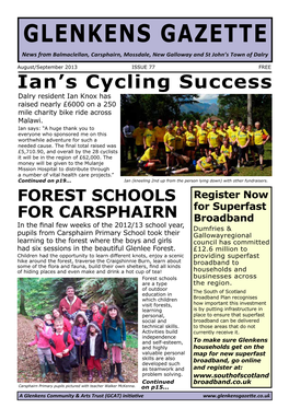 GLENKENS GAZETTE News from Balmaclellan, Carsphairn, Mossdale, New Galloway and St John’S Town of Dalry