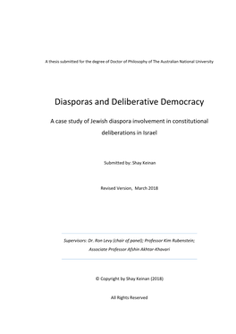 Diasporas and Deliberative Democracy