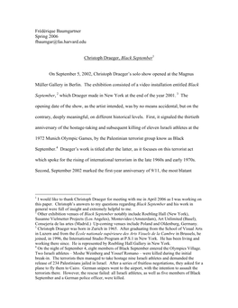 Black September, Harvard Paper, 2006.Pdf