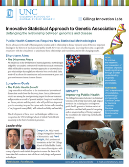 Innovative Statistical Approach to Genetic Association Untangling the Relationship Between Genomics and Disease