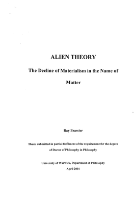 Alien Theory