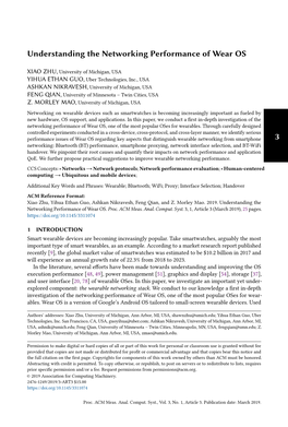 Understanding the Networking Performance of Wear OS