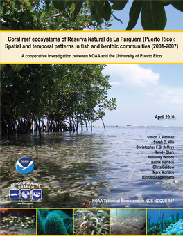 Coral Reef Ecosystems of Reserva Natural De La Parguera (Puerto