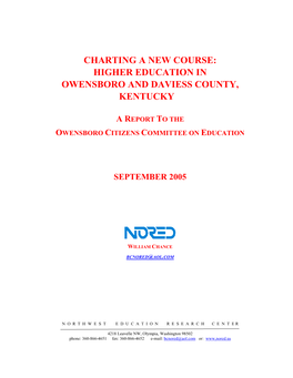 Charting a New Course: Higher Education in Owensboro and Daviess County, Kentucky