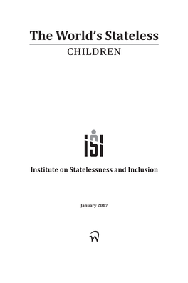 Institute on Stateless and Inclusion